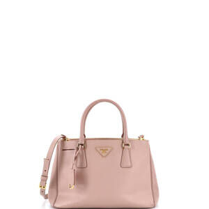 Prada Small Double Zip Lux Tote Saffiano Leather